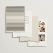 "Infinite" - Wedding Invitations in Ivory by Angela Thompson - Back of Card Options