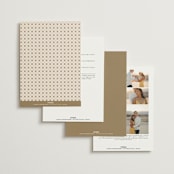 "Sprigs of Joy" - Wedding Invitations in Pearl by Leah Bisch - Back of Card Options