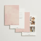 "First light" - Wedding Invitations in Blush by Itsy Belle Studio - Back of Card Options