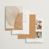"leaf contour" - Wedding Invitations in Natural by Susan Zinader - Back of Card Options