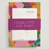 "To the max" - Wedding Invitations in Garden by Inkblot Design - Assembled with Belly Band