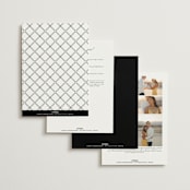 "Hepburn" - Wedding Invitations in Tuxedo by Megan Davis - Back of Card Options