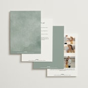 "Modern Bliss" - Wedding Invitations in Cream by Elly - Back of Card Options