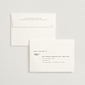 "Modern Bliss" - Wedding Invitations in Cream by Elly - FREE Recipient Addressing