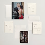 "Modern Bliss" - Wedding Invitations in Cream by Elly - Invitation Suite