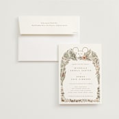 "Disney's Mickey Mouse Tropical Frame" - Wedding Invitations in Earth by Shiny Penny Studio - Invitation with Envelope