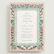 "Le Jardin" - Wedding Invitations in Petal by Elly - Front