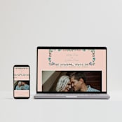 "Le Jardin" - Wedding Invitations in Petal by Elly - FREE Wedding Website