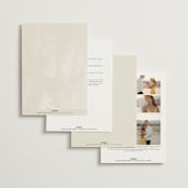 "Simply" - Wedding Invitations in Linen by Brianne Larsen - Back of Card Options
