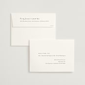 "Simply" - Wedding Invitations in Linen by Brianne Larsen - FREE Recipient Addressing