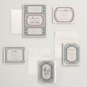 "Vase" - Wedding Invitations in Neptune by Kelly Watkins - Invitation Suite