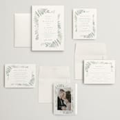 "Gilded Woodland" - Wedding Invitations in Fern by Kristie Kern - Invitation Suite