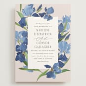 "Irises" - Wedding Invitations in Natural by Everett Paper Goods - Front
