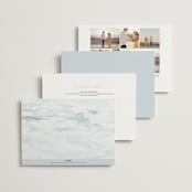 "At Sea" - Wedding Invitations in Sky by Nicoletta Savod - Back of Card Options