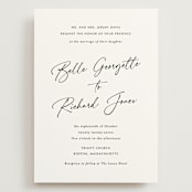 "Belle Romance" - Wedding Invitations in Onyx by Katherine Moynagh - Front