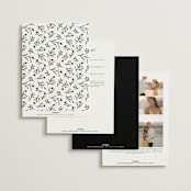 "Belle Romance" - Wedding Invitations in Onyx by Katherine Moynagh - Back of Card Options