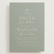 "Soft Arch" - Wedding Invitations in Sage by Erica Krystek - Front