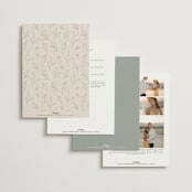 "Soft Arch" - Wedding Invitations in Sage by Erica Krystek - Back of Card Options