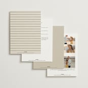 "Rustic Love" - Wedding Invitations in Parchment by GeekInk Design - Back of Card Options