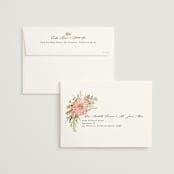 "Organic Florals" - Wedding Invitations in Blush by Susan Moyal - FREE Recipient Addressing