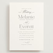 "Pearl" - Wedding Invitations in Chantilly by Jessica Williams - Front
