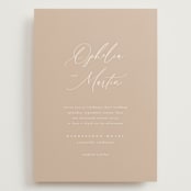"Ophelia" - Wedding Invitations in Dusty Rose by Kelly Schmidt - Front
