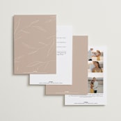 "Ophelia" - Wedding Invitations in Dusty Rose by Kelly Schmidt - Back of Card Options