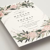"Ivory Ring" - Wedding Invitations in Blush by Susan Moyal - Detail