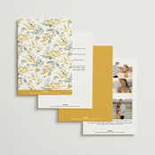 "mimosa" - Wedding Invitations in Dandelion by Everett Paper Goods - Back of Card Options