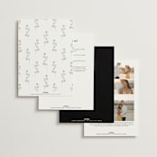 "Enchanted fields" - Wedding Invitations in Noir by Jennifer Wick - Back of Card Options