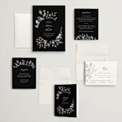 "Enchanted fields" - Wedding Invitations in Noir by Jennifer Wick - Invitation Suite
