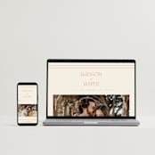 "Modern Ticket" - Wedding Invitations in Rust by Alethea and Ruth - FREE Wedding Website