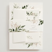 "Grace" - Wedding Invitations in Porcelain by Leah Bisch - Assembled with Belly Band