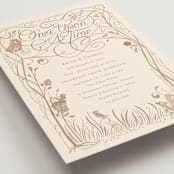 "Disney Storybook" - Wedding Invitations in Autumn by Morgan Ramberg - Detail