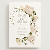 "Felicity" - Wedding Invitations in Pearl by Leah Bisch - Front