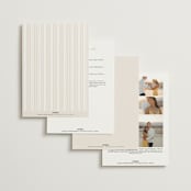 "Felicity" - Wedding Invitations in Pearl by Leah Bisch - Back of Card Options