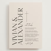 "Ascent" - Wedding Invitations in Ecru by Erica Krystek - Front