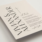 "Ascent" - Wedding Invitations in Ecru by Erica Krystek - Detail