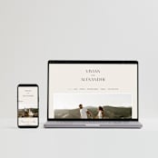 "Ascent" - Wedding Invitations in Ecru by Erica Krystek - FREE Wedding Website
