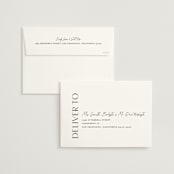"Ascent" - Wedding Invitations in Ecru by Erica Krystek - FREE Recipient Addressing