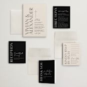 "Ascent" - Wedding Invitations in Ecru by Erica Krystek - Invitation Suite