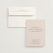 "Fero" - Wedding Invitations in Blush by Pati Cascino - Invitation with Envelope