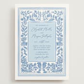 "Porcelain Floral" - Wedding Invitations in Porcelain by Elly - Front