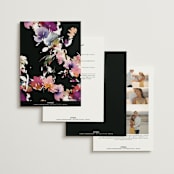 "Beauties" - Wedding Invitations in Noir by Lori Wemple - Back of Card Options