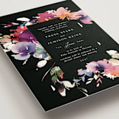 "Beauties" - Wedding Invitations in Noir by Lori Wemple - Detail