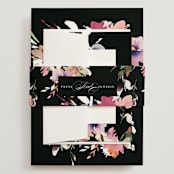 "Beauties" - Wedding Invitations in Noir by Lori Wemple - Assembled with Belly Band