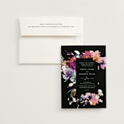 "Beauties" - Wedding Invitations in Noir by Lori Wemple - Invitation with Envelope