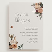 "Boho Chic" - Wedding Invitations in Moonstone by Cass Loh - Front