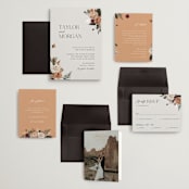 "Boho Chic" - Wedding Invitations in Moonstone by Cass Loh - Invitation Suite