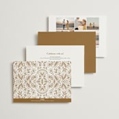 "charmed" - Wedding Invitations in Honey by Jen Owens - Back of Card Options
